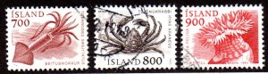 ICELAND 610-12 MNH BIN $1.00 MARINE LIFE