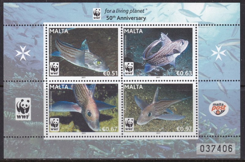 Malta, Fauna, WWF, Fishes MNH / 2011