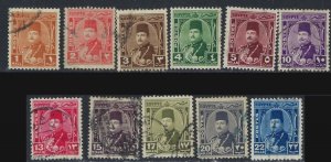 Egypt 242-51 Used 1944-50 set (ak5667)