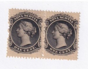 NOVA SCOTIA # 8 VF-MNH PAIR CAT VALUE $80 BUY NOW KIMSS30 BB66TT55