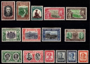 Southern Rhodesia 1937-1947 various issues [Unused]