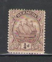 Bermuda Sc 40 1912 1/4d caravel stamp mint