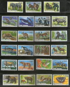 Cook Islands 1992-93 Endangered Wildlife Elephant Tiger Lion Sc 1095 23v MNH 146