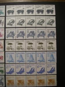 Scott 2123 - 2136, Transportation Coil PNC5 Collection, MNH Beauties, CV $27