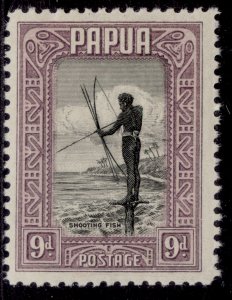 AUSTRALIA - Papua GV SG138, 9d black & violet, VLH MINT. Cat £16.