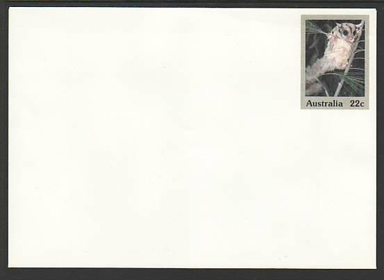 Australia Sugar Glider Unused Postal Envelope 