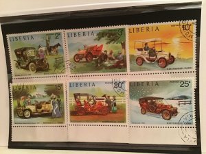 Liberia vintage cars cancelled stamps R21817