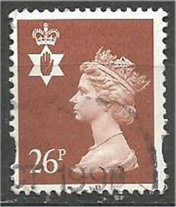 GREAT BRITAIN, NORTHERN IRELAND, 1997, used 26p, MACHINS  Scott NIMH73