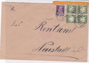 germany bavaria 1920 stamps cover   ref r13546