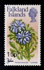 Falkland  Islands Scott 208 MNH** 1971 P denominated surcharged stamp