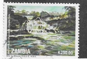 Zambia #619 250K Waterfalls  (U)  CV$1.75