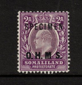 Somaliland Protectorate #O13as Very Fine Mint Lightly Hinged Overprint Official