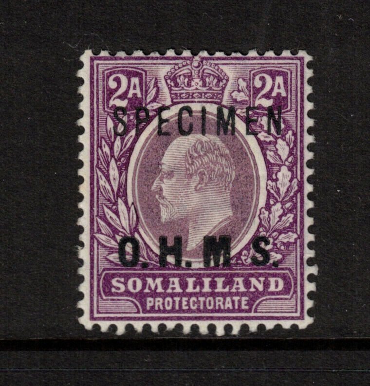 Somaliland Protectorate #O13as Very Fine Mint Lightly Hinged Overprint Official