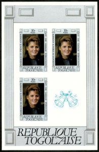 Togo 1986 - Royal Wedding, Sarah Ferguson - Souvenir Sheet - Scott 1386 - MNH