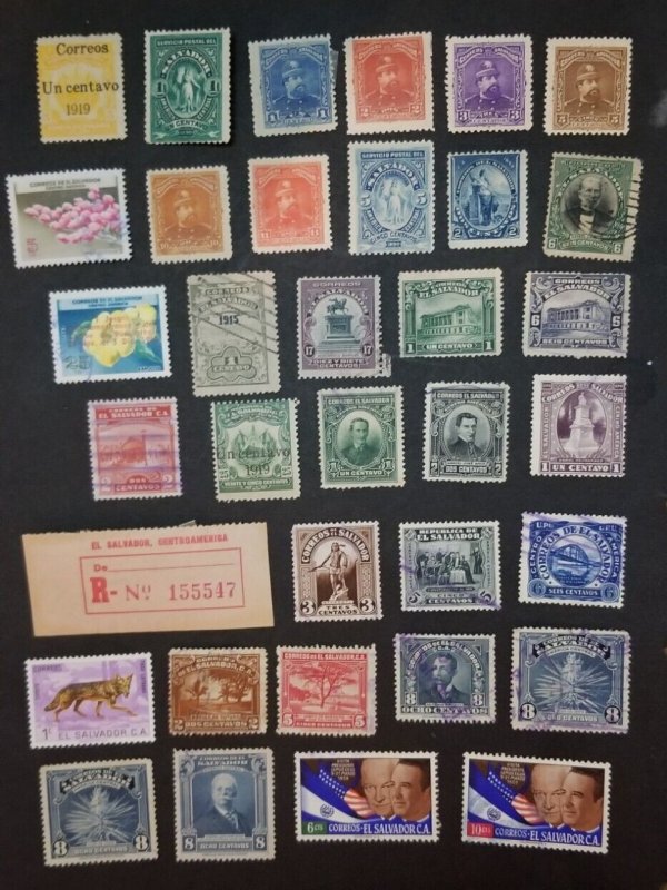 EL SALVADOR Used Unused Mint MH Stamp Lot T3914