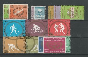 Libya, Postage Stamp, #254-268 Mint Hinged, 1964-65 (p)