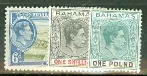 AB: Bahamas 100-113, 115, 154 mint CV $129.25; scan shows only a few