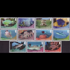 CAYMAN IS. 2012 - Scott# 1106-17 Fauna Missing 50c Set of 11 NH