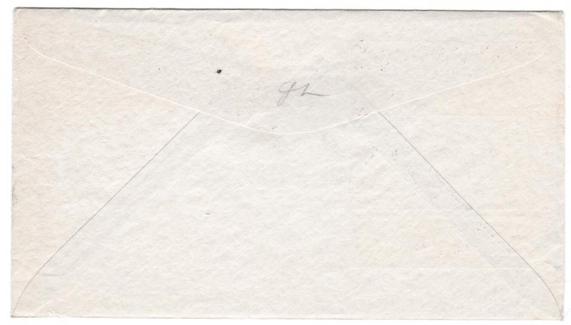 Virgin Islands 3c First Day used surface rate to Sweden, 1937