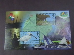 TRISTAN da CUNHA # 677-MINT/NEVER HINGED--SHEET OF TWO ---QEII---2001