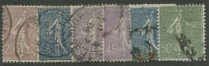 FRANCE #140-145 USED