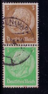 .Third Reich Se-Tenant Mi. # S 127 Used 8