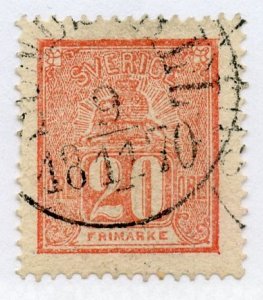 Sweden, Scott #16, Used
