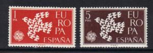 Spain  #1010-1011  MNH  1961   Europa