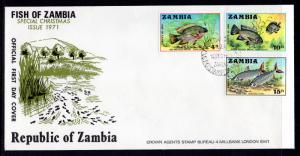 Zambia 74-76 Fish U/A FDC