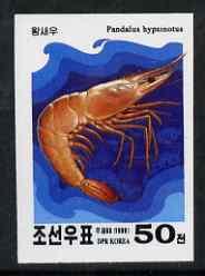 North Korea 2000 Shellfish 50 ch imperf proof on ungummed...