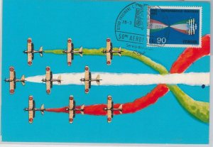 56879 - ITALY - POSTAL HISTORY - MAXIMUM CARD -1973 AVIATION Airplanes 90L-