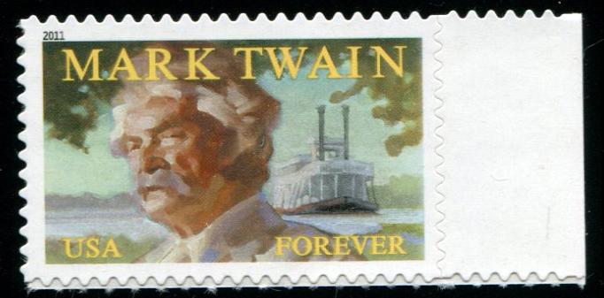 4545 US (44c) Mark Twain SA, MNH cv $0.90