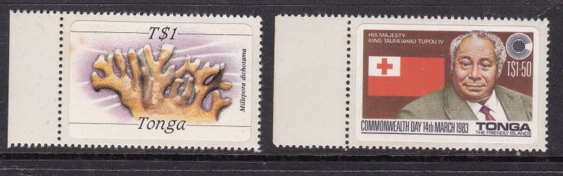 TONGA ^^^^^1983  sc# 540( King) +  other ( Sea Corral)   MNH   $$@ ha650toga