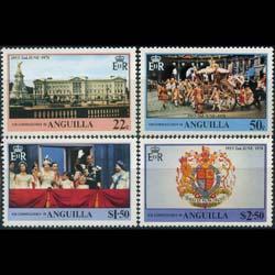 ANGUILLA 1978 - Scott# 315-8 Coronation Set of 4 NH