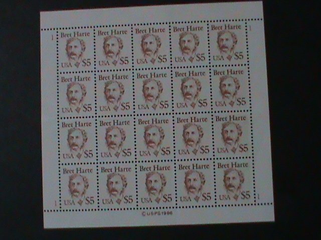 ​UNITED STATES-1989-SC#2196-BRER HARRE FULL SHEET OF 20 MNH-VF-LAST ONE