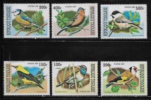 Togo 1882 A-F Birds Mint NH