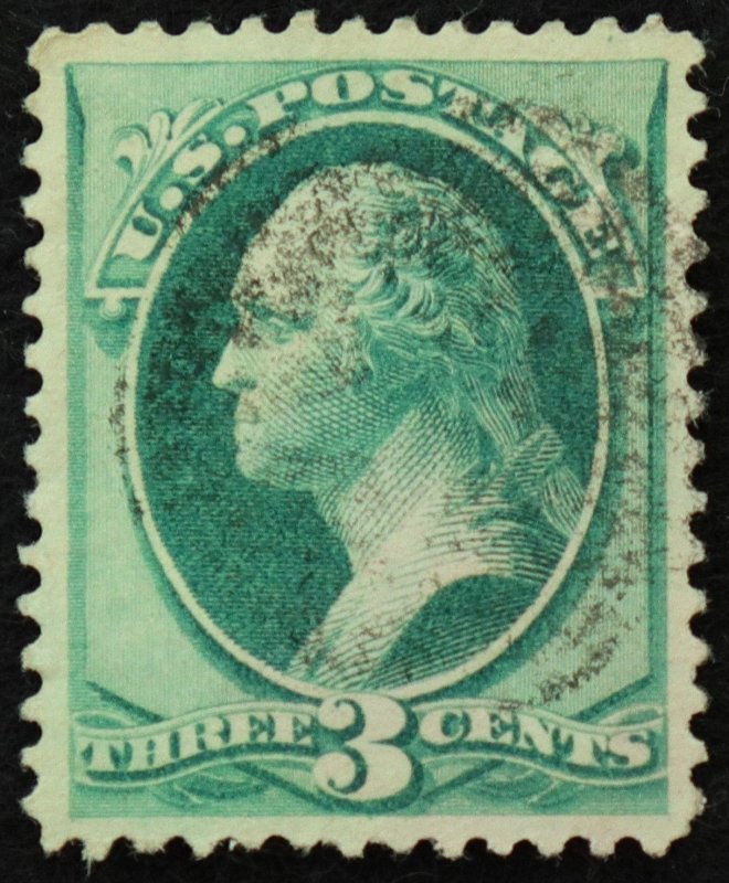 U.S. Used Stamp Scott #184 3c Washington, Superb. A Gem!