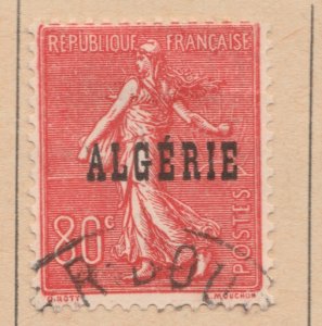 FRENCH COLONY ALGERIA 1924-25 80c Used Stamp A29P25F33143-