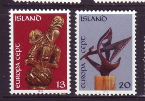 Iceland Sc 472-3 1974  Europa  stamp set mint NH