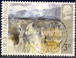 Painting from Northern Ireland, Great Britain SC#648 used