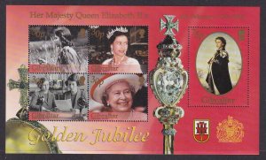 Gibraltar 900a Queen Elizabeth II Souvenir Sheet MNH VF