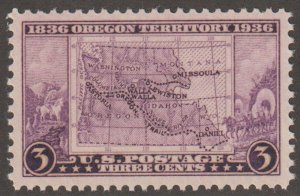 U.S.  Scott# 783 1936 Oregon Issue XF/SUP MNH