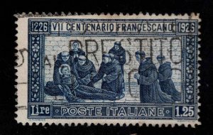 Italy Scott 182a perf 13.5 Used St. Francis stamp CV$40