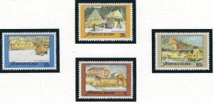 Norfolk Is 444-47 MNH 1988 Architecture (ak3340)