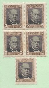 Argentina #176, MNH, Blk/4 + 1