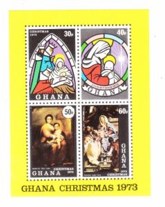 Ghana 1973 Christmas Adoration of the Kings S/S MNH