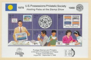 PALAU Sc#197 Souvenir Sheet Mint Never Hinged