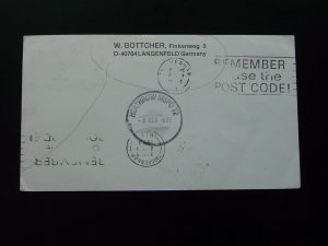 first flight cover Leipzig London Airbus A320 Lufthansa 1993