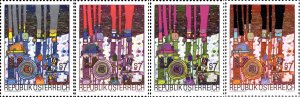 Austria 2000 MNH Stamps Scott 1821a-d Modern Contemporary Art