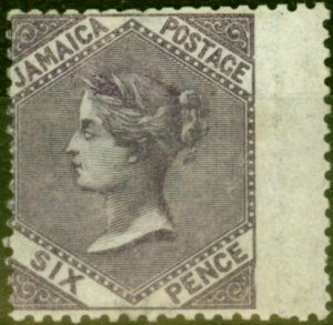 Jamaica 1870 6d Dp Purple SG5b Fine Mtd Mint